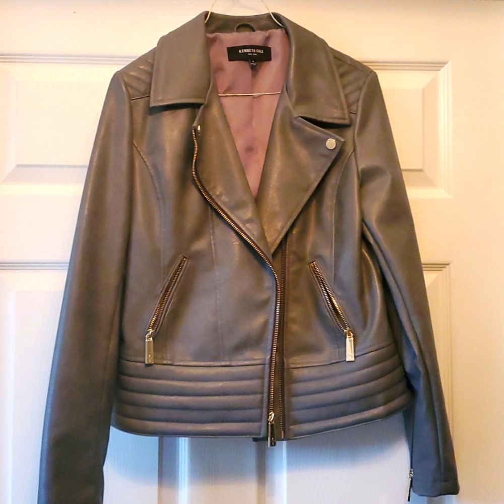 Faux Leather jacket Kenneth Cole like new condition